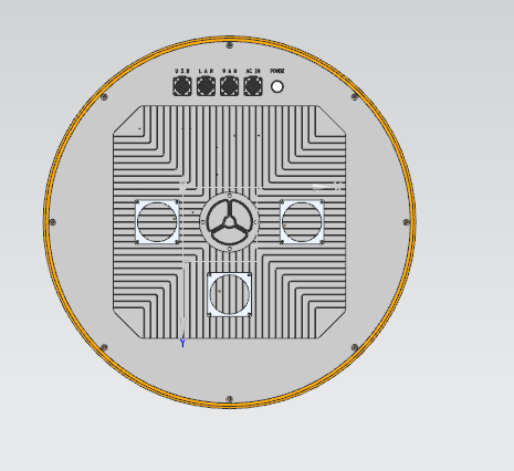 Underside DR200-TD-A illustration from the manufacturer specification